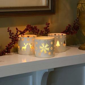 Portavelas Cilíndricos Decorativos Modernos de Metal Perforado, para Decoración del Hogar y Jardín, en Oferta - Product Image 5