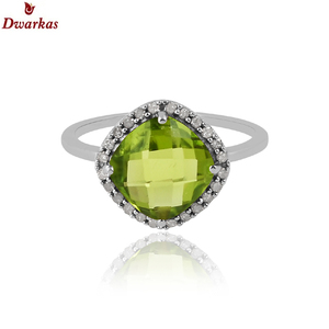 เครื่องประดับที่มีคุณภาพสูงตามสั่ง925แหวนพลอยอเมทิสต์สีเขียวเงินสเตอร์ลิงสำหรับผู้หญิงเครื่องประดับงานปาร์ตี้ครบรอบของขวัญ - Product Image 4