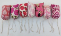 100% meilleure qualité pur coton main bloc imprimé écologique dame mode Mini bijoux pochette à la main cordon pochettes