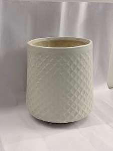 Maceta de Cerámica Ecológica Hecha a Mano con Acabado Texturizado Minimalista Moderno, con Orificio de Drenaje para Jardín Interior Grande - Product Image 5