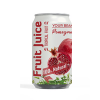 Oem Groothandel Vruchtensapdranken 330Ml Aluminium Blikje Hete Verkoop Tropische Frisdrank Zonder Toegevoegde Suiker