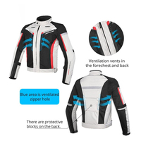 Chaqueta de Motocicleta Cordura, Ropa Deportiva, Talla Grande, Impermeable, Resistente al Viento, Ignífuga, Protectora para Motocross y Todoterreno, 1 Pieza