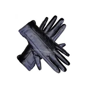 1pair Deerskin Velvet Women's Winter Gloves, Cute Thick Plush