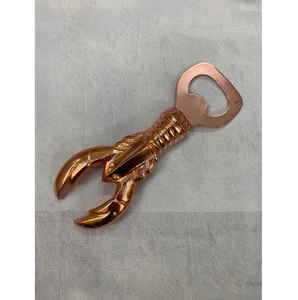 Ouvre-bouteille en métal en forme de homard en laiton AK en cuivre fini ouvre-bouteille artisanal pour accents de bar/vaisselle - Product Image 1