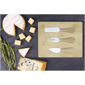 Sustainable Bamboo Cheese <b>Board</b> Ement's Cutting <b>Tool</b> for Perfect Presentation - Product Image 2