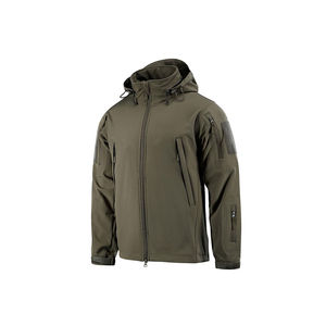 Veste Softshell pour homme avec logo personnalisé, automne, noire, avec technique de broderie de serviette, veste Softshell pour homme - Product Image 1