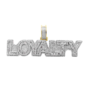 Forma de lealtad personalizada Lujoso Moissanite Diamond 925 Sterling Silver Funky Colgante Iced Out Hiphop Style Colgante personalizado - Product Image 4