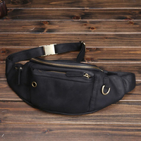 À la mode décontracté petit cuir véritable taille téléphone sac pour hommes Portable ceinture Bum sac avec plusieurs poches