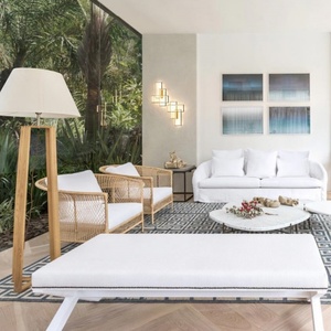Luxuriöser Designer <span class=keywords><strong>Castalla</strong></span> Edelstahl-Loungesessel mit Kissen für den Außenbereich und Parknutzung - Product Image 6