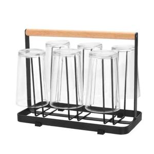 Élégant support en verre métallique antique avec un artisanat exquis parfait pour les cafés de décoration intérieure et les arrangements d'affichage modernes - Product Image 2