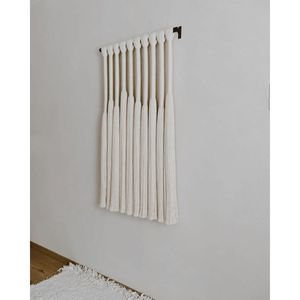 Décoration murale bohème en macramé, design vertical fait main pour salon, style Zacaton, décor Lomas - Product Image 1