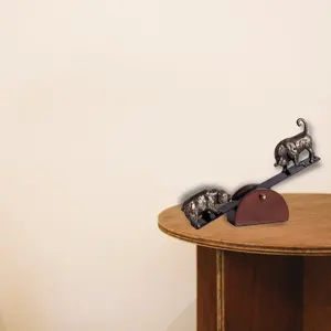 Grande sculpture artistique en fer pour l'entrée du hall principal, sculpture moderne polie, Zahid Exports, grand grossiste. - Product Image 3