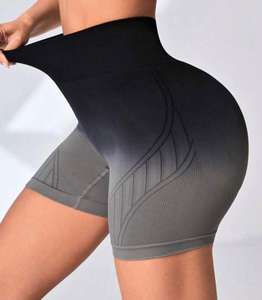 Shorts de fitness pour femmes à taille haute, qualité supérieure, personnalisables, en nylon et élasthanne, séchage rapide, respirants, extensibles dans quatre directions, taille élastique - Product Image 1