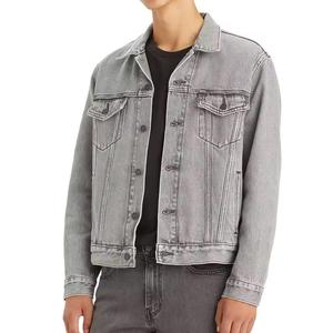 Chaqueta vaquera de manga larga con botones y cuello vuelto de diseño clásico para hombre - Product Image 3