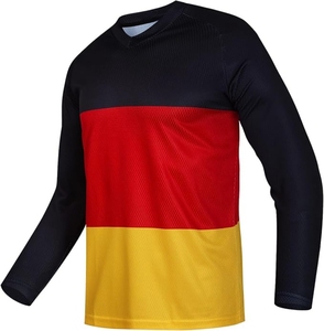 เสื้อแข่งวิบากแขนยาวผ้าโพลีเอสเตอร์ระบายอากาศได้ดีเสื้อกีฬาใส่สบาย - Product Image 1