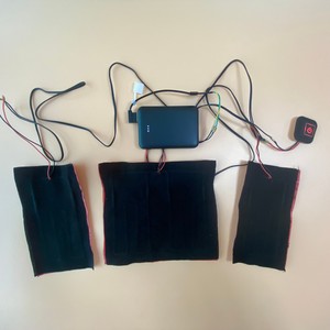 USB Heated Clothing Carbon Fiber <b>Heating</b> <b>Pads</b> <b>Rechargeable</b> Electric <b>Heating</b> <b>Pad</b> with 3 Gear Adjustable Temperature Control - Product Image 5