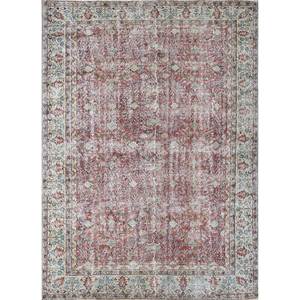 Tapis en laine noué à la main vintage grande surface Pae-2153, motif floral rouge-orange, pour salon, couloir, chambre d'adolescent, rectangulaire - Product Image 1