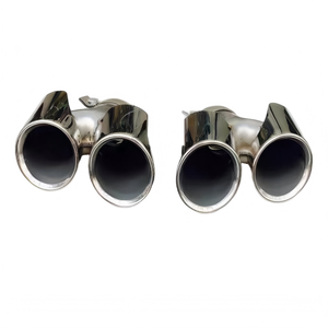 Embouts d'échappement quadruples en titane noir de haute qualité adaptés à la Porsche 911.1/911.2  992044207  992044230  081100800009G - Product Image 6