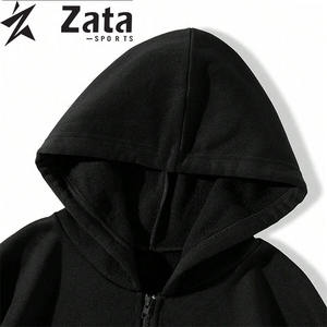 Sweat à capuche personnalisé en molleton bouclette, uni, hiver, décontracté, haute qualité, écologique, respirant, polyester/coton, avec strass - Product Image 6