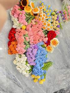 Handmade Crochet Yarn Flower Knitted <b>Decoration</b> Vietnam 99GD 2025 Hot <b>Sale</b> for Office Wedding Party and Home Display - Product Image 4