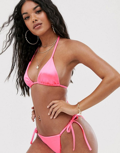 Conjunto de Bikini Sexy de 2 Piezas Personalizado por el Fabricante para Mujer, Traje de Baño Triangular con Tirantes y Falda, Tanga, Ropa de Playa - Product Image 6