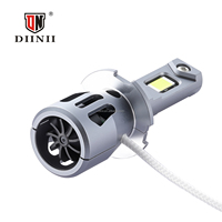 Ampoule de phare de voiture DIINIII L4-H3 6000K avec système de refroidissement, lampe LED, ajustement universel, branchement direct, plug & play