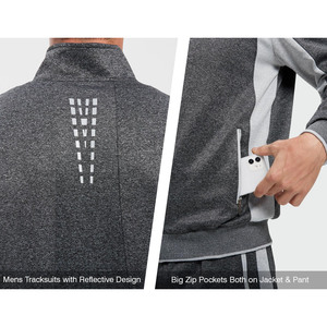 Customized 100%Cotton Print Pattern Embroidery Sportswear Suit Smart Casual Jacket Pant Knitted Weaving for Summer Autumn Winter - Product Image 2