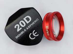 SS Fabrication ophtalmique 20D sans contact Double lentille asphérique couleur verte boîtier en plastique livraison gratuite dans le monde entier... - Product Image 3