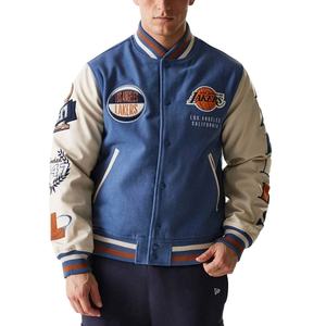 แจ็คเก็ตบาสเก็ตบอลลำลองสไตล์ Letterman สำหรับขายส่ง พร้อมโลโก้สั่งทำพิเศษ แจ็คเก็ตวูลสำหรับผู้ชาย แจ็คเก็ตเบสบอล Varsity สำหรับผู้ชาย - Product Image 1