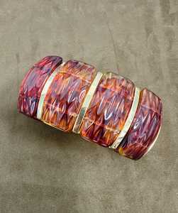 Elegante Brazalete de Resina con Efecto Remolino de Mármol, Joyería Moderna para Chicas y Mujeres, Ideal para Uso Casual y Fiestas - Product Image 1