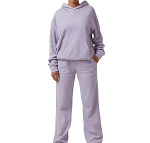 Chándal Deportivo de Invierno Personalizado con Capucha, Talla Grande, Estampado, Secado Rápido, Transpirable, para Mujer, Ropa Deportiva de Felpa Técnica, OEM - Product Image 1