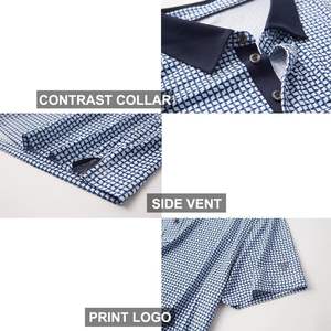 Prix d'usine OEM Polos décontractés pour hommes de haute qualité Séchage rapide Respirant Broderie en vrac pour Polo personnalisé - Product Image 4