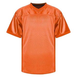 Orange and Customized All Color Football Wear 100% Polyester Short Sleeve V Neck Sportswear American Football Jersey Shirts Tops - Product Image 2