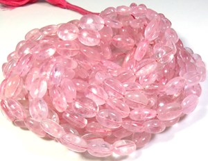 ลูกปัดมอร์แกนไนต์สีชมพูคุณภาพดีเยี่ยม เกรดสูง ขนาด 17 นิ้ว 7-13 มม. ลูกปัดรูปไข่เรียบเนียนจากธรรมชาติ สำหรับทำเครื่องประดับ รูขนาด 0.40-0.45 มม. - Product Image 4