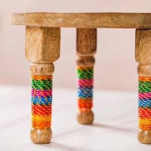 Nestasia Lot de 2 plateaux de service en bois de manguier de qualité supérieure fabriqués à la main dessus de table décoratif pour la vaisselle de bureau à domicile - Product Image 5