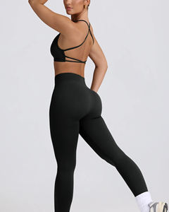 Ensemble de vêtements de gym et de yoga pour femmes en plein air, été, produits de meilleure qualité - Product Image 5