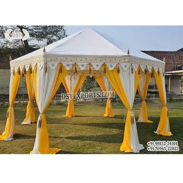 Tenda multi Warna untuk pernikahan, tenda kain dekorasi warna-warni, tenda pesta pernikahan, tenda luar ruangan tema Maroko