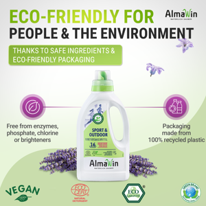 AlmaWin Brand Sports Detergent For Functional Clothing 750ml Effectively Removes Sweat Odor <b>Liquid</b> Laundry Detergent Custom - Product Image 2