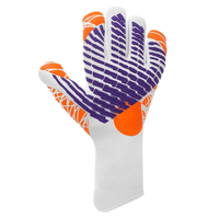 Sarung Tangan Kiper Sepak Bola Profesional Berkualitas Tinggi Unisex Full-Finger Lace-Up Latex Anti-Selip Bernapas untuk Luar Ruangan