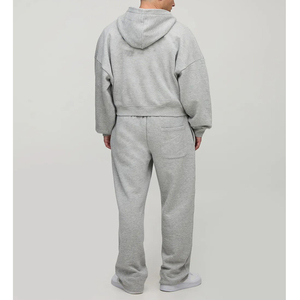 Nuevo Conjunto Deportivo de Algodón 2025 para Hombre con Cierre, Logotipo Personalizado en Serigrafía, Ropa Urbana Cómoda de Hip Hop para Invierno, Peso Pesado 2 - Product Image 6