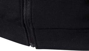 Venta al por mayor del OEM Impresión de logotipo personalizado de moda de invierno caída de hombro manga larga streetwear cremallera blanco hombres Sudadera con capucha - Product Image 3