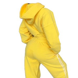 2025 Offre Spéciale dames sweat à capuche court vêtements d'entraînement ensembles Logo personnalisé brodé solide motif survêtements pour filles pour l'hiver Air - Product Image 3