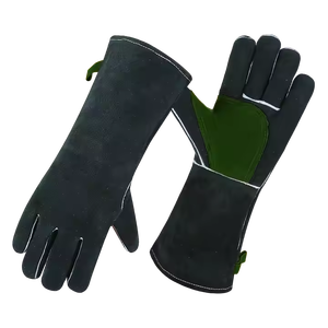 Gants de soudage en cuir de vachette renforcé Gants de protection des mains de sécurité industrielle robustes Gants de barbecue anti-incendie - Product Image 6