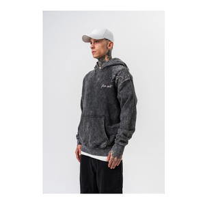 เสื้อฮู้ดสไตล์สตรีทแวร์สำหรับผู้ชายไซส์พิเศษผ้าฝ้าย100% กระเป๋าผ้าเทอร์รี่กันหดพิมพ์ลายฤดูใบไม้ร่วง - Product Image 3