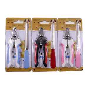 กรรไกรตัดเล็บสัตว์เลี้ยงแบบพรีเมี่ยมพร้อมตะไบเล็บสเตนเลสสตีลปลอดภัยทนทานเครื่องมือเสริมสวยพร้อมการสร้างแบรนด์ตามต้องการสำหรับสุนัขและแมว - Product Image 6