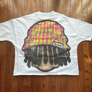 T-shirts pour hommes de haute qualité 100% coton, coupe ample et oversize, délavés à l'acide, décolorés par le soleil, manches courtes, écologiques, impression numérique 300g - Product Image 6