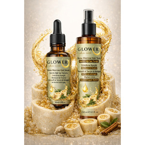 Tonique et Sérum Capillaire à la Moelle Osseuse, Lot de 2 Pièces avec Formule Liquide à l'Huile de Rose Musquée pour la Prévention de la Chute de Cheveux et la Croissance Nourrissante - Product Image 1