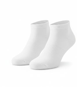 ถุงเท้าครึ่งเท้าผู้หญิงแบบเรียบเนียน ผ้าฝ้ายเนื้อนุ่ม ระบายอากาศได้ดี ยืดหยุ่นได้ ความยาวระดับข้อเท้า ออกแบบมาเพื่อการสวมใส่ที่สบายในชีวิตประจำวัน - Product Image 3