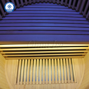 Salle de sauna infrarouge en bois massif OMNI Premium, 1 personne, installation facile, <span class=keywords><strong>spa</strong></span> à domicile, sauna à vapeur sèche pour la détoxification et la relaxation en intérieur - Product Image 3