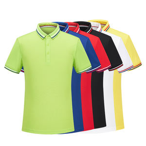 Personnalisé Hommes pour Polo 100% Coton Motif Solide Manches Courtes Coupe Slim Avec Broderie Plus Size Hit Couleur T-Shirts Toile - Product Image 1